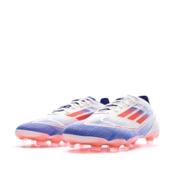 Chaussures de football Blanches/Bleu/Rouges Homme Adidas F50 Pro Mg