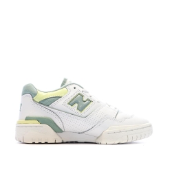 Baskets Blanches/Verte Femme New Balance 550