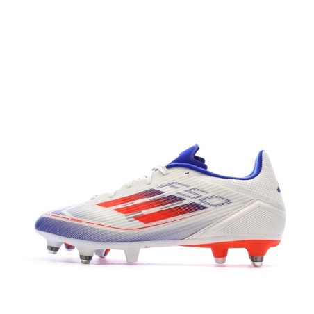Chaussures de Football Blanches/Bleu/Rouges Homme Adidas League