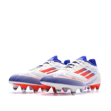 Chaussures de Football Blanches/Bleu/Rouges Homme Adidas League