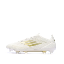 Chaussures de Foot Blanc/Doré Homme Adidas F50 PRO FG