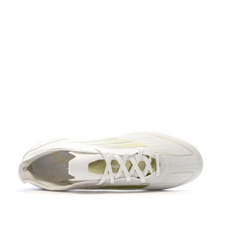 Chaussures de Foot Blanc/Doré Homme Adidas F50 PRO FG