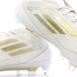 Chaussures de Foot Blanc/Doré Homme Adidas F50 PRO FG