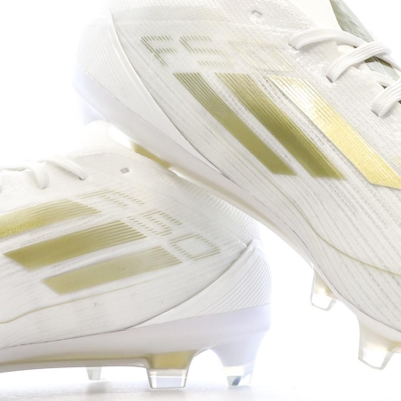 Chaussures de Foot Blanc/Doré Homme Adidas F50 PRO FG