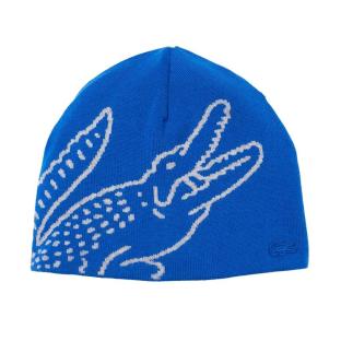 Bonnet Bleu Homme Lacoste Broderie