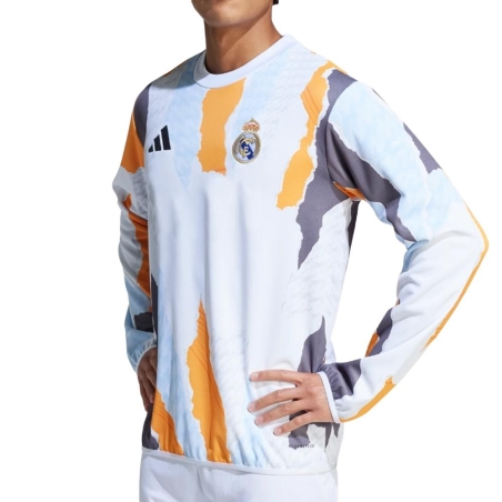 Real Madrid Sweat Training Multicolore Homme Adidas 24/25