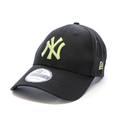 Casquette Noire/Vert Homme New Era League Essential
