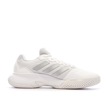 Chaussures de Tennis Blanches Femme Adidas Gamecourt 2 W
