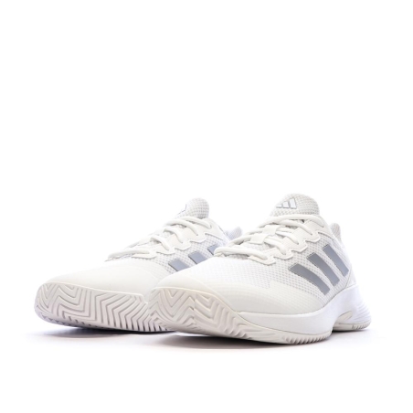Chaussures de Tennis Blanches Femme Adidas Gamecourt 2 W