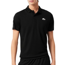 Polo Noir Homme Lacoste Ultra Dry crocodile paysage