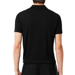 Polo Noir Homme Lacoste Ultra Dry crocodile paysage