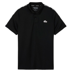 Polo Noir Homme Lacoste Ultra Dry crocodile paysage