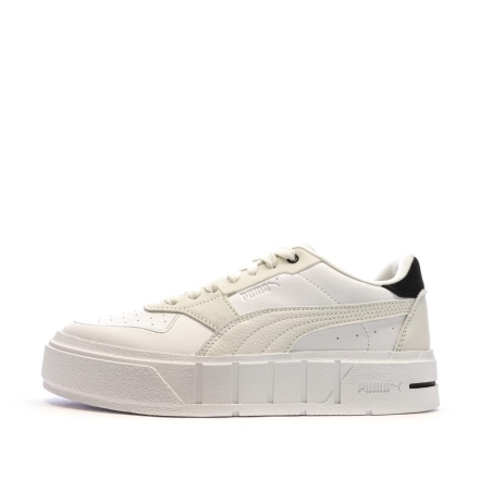 Baskets Blanches/Ecru Femme Puma Cali Court Pure