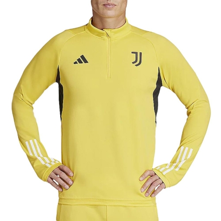 Juventus Sweat 1/4 zip training Jaune Homme Adidas 23/24