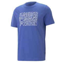 T-Shirt Bleu Homme Puma Summer