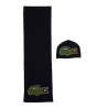 Coffret cadeau bonnet et écharpe en crocodile unisexe Marine Lacoste RB1515