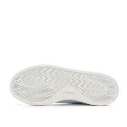 Baskets Blanc/Rose Femme Adidas Court Silk