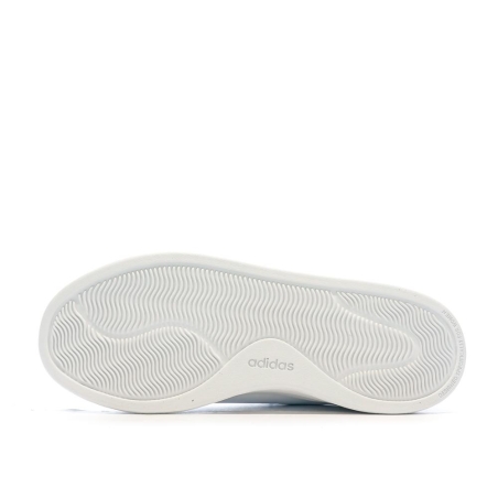 Baskets Blanc/Rose Femme Adidas Court Silk