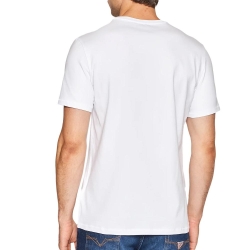 T-shirt Blanc Homme Guess Blurry