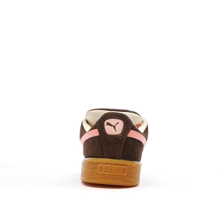 Baskets Marron/Rose Femme Puma Suede XL