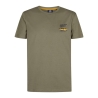 T-Shirt Kaki/Jaune Homme Petrol Industries Classic