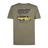 T-Shirt Kaki/Jaune Homme Petrol Industries Classic