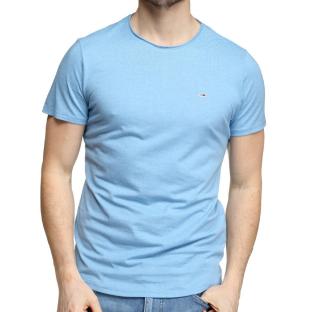 T-shirt Bleu Homme Tommy Jeans Slim Jaspe