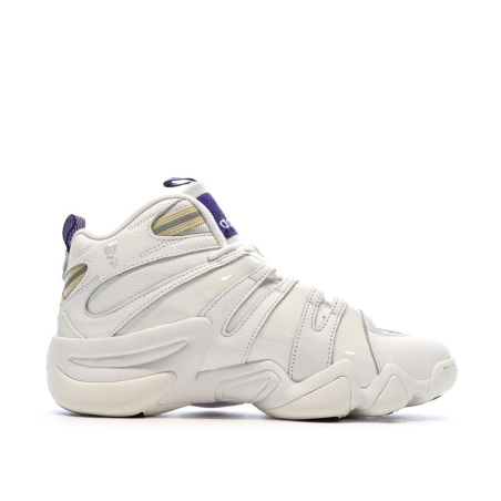 Chaussures de basketball Blanches/Violettes Homme Adidas Crazy 8