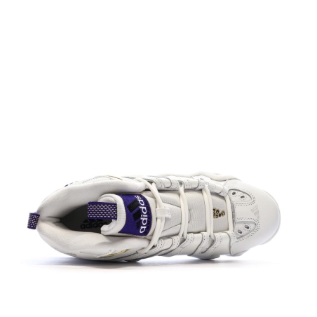 Chaussures de basketball Blanches/Violettes Homme Adidas Crazy 8