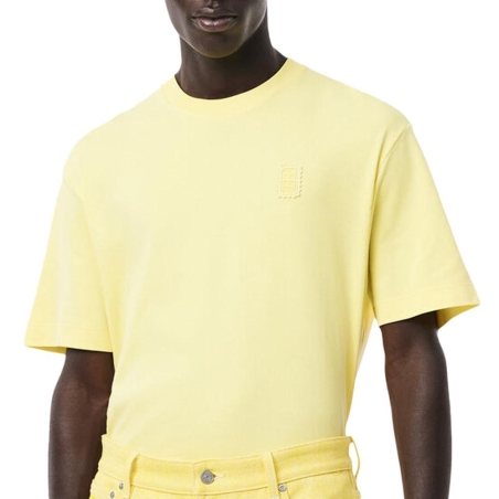 T-shirt Jaune Homme Lacoste Runway