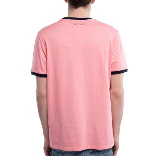 T-Shirt Rose/Noir Homme Teddy Smith Ticlass