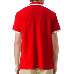 Polo Rouge Homme Tommy Hilfiger Solid