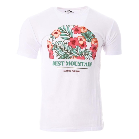 T-shirt Blanc Homme Best Mountain 1016