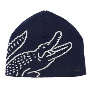 Bonnet Marine/Blanc Homme Lacoste Broderie