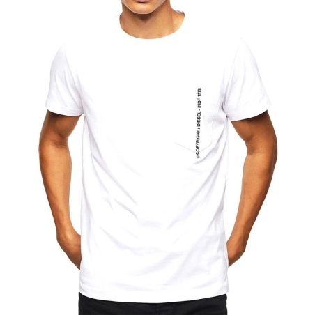 T-shirt Blanc Homme Diesel T-Rubin