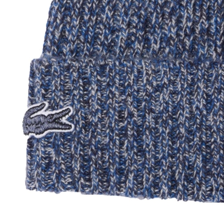 Bonnet Marine Chiné Mixte Lacoste Rib