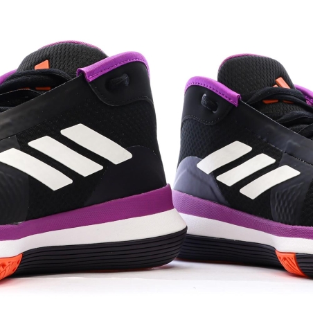 Chaussures de basketball Noires/Violettes Homme Adidas Bounce