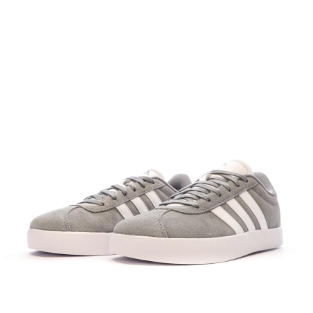 Baskets Grise Femme Adidas Vl Court 3.0 K