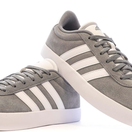 Baskets Grise Femme Adidas Vl Court 3.0 K
