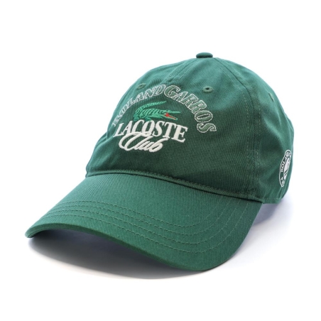 Casquette Verte Lacoste Roland Garros