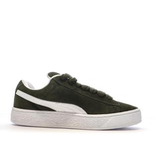 Baskets Kaki/Blanc Femme Puma Suede XL