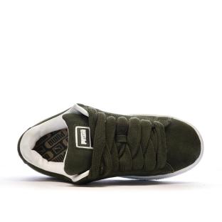 Baskets Kaki/Blanc Femme Puma Suede XL