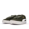 Baskets Kaki/Blanc Femme Puma Suede XL