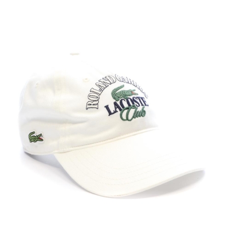 Casquette Blanches Lacoste Roland Garros RK7987