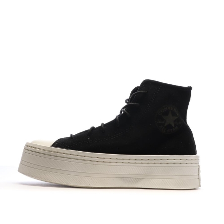 Baskets Noires Femme Converse Chuck Taylor All Star Suede
