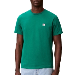 T-Shirt Vert Homme Calvin Klein Jeans Badge L4G