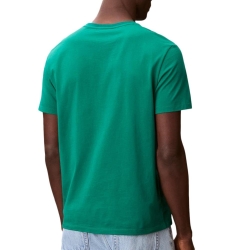 T-Shirt Vert Homme Calvin Klein Jeans Badge L4G
