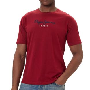 T-Shirt Rouge Homme Pepe jeans Eggo