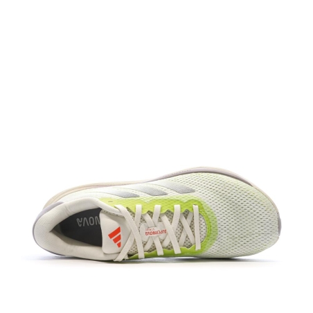 Chaussures de Running Blanches/Jaunes Homme Adidas Supernova
