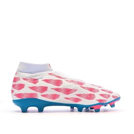 Chaussures de Foot Blanc/Rose Homme Adidas Predator League Ll FG